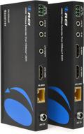 🔌 orei 4k ultrahd extender over hdbaset: balun full 18gbps over cat 5/6/7 ethernet cable - ir signal - 230 ft @ 1080p - 130 ft @ 4k 60hz logo