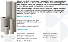 img 1 attached to 🔍 The Ultimate Solution: Pentek CBC 10 Carbon Filter Cartridge for Unmatched Filtration Efficiency