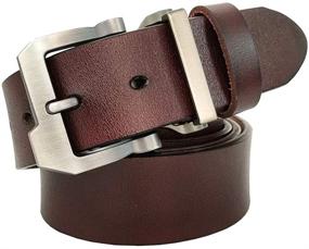 img 1 attached to JingHao Designer Genuine Leather Length Men's Accessories and Belts