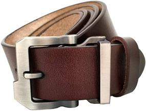 img 2 attached to JingHao Designer Genuine Leather Length Men's Accessories and Belts