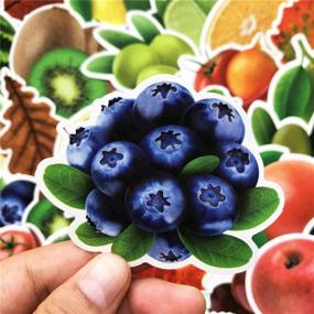 img 2 attached to Cute Fruits and Vegetables Water Bottle Stickers - 100pcs Variety Vinyl Decals for Car, Motorcycle, Bicycle, Luggage, Skateboard - Waterproof Graffiti Patches