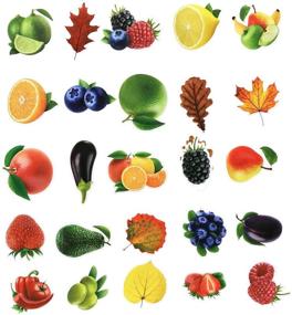 img 3 attached to Cute Fruits and Vegetables Water Bottle Stickers - 100pcs Variety Vinyl Decals for Car, Motorcycle, Bicycle, Luggage, Skateboard - Waterproof Graffiti Patches