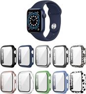 📱 landhoo 10 пакет чехлов для apple watch series 3 series 2 38mm: защитная пленка из закаленного стекла и полное покрытие для iwatch - великолепная защита для вашего устройства! логотип