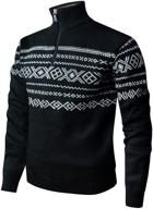 🎅 men's quarter-zip christmas sweater fleece pullover apparel logo