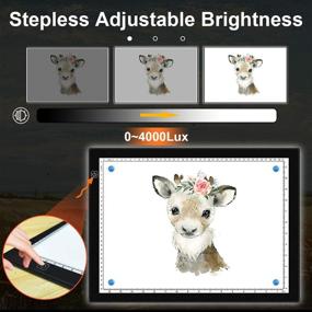 img 1 attached to 🔦 A3 Magnetic Light Pad - Ultimate Portable Tracing Light Box for Drawing, with 4 Magnets, Ultra-Thin Light Board, Matching Bag & USB Cable - Ideal for Diamond Painting and X-ray View