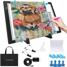 img 4 attached to 🔦 A3 Magnetic Light Pad - Ultimate Portable Tracing Light Box for Drawing, with 4 Magnets, Ultra-Thin Light Board, Matching Bag & USB Cable - Ideal for Diamond Painting and X-ray View