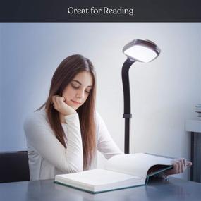 img 1 attached to 💡 Brightech Litespan - Advanced LED Floor Lamp for Precise Crafts and Reading - Ideal Estheticians' Light for Flawless Lash Extensions - Natural Daylight Illumination for Office Tasks - Flexible Gooseneck Pole Lamp (Jet Black)