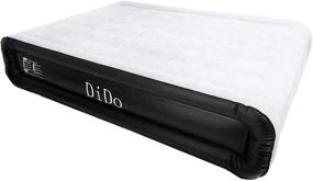 img 3 attached to 🛏️ DIDO Queen Size Air Mattress, Elevated 18-inch Inflatable Bed with Built-in Pump, Flocked Top and Sides - Perfect Blow-up Bed for Guests