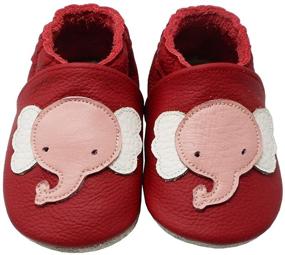 img 3 attached to 👟 YALION Soft Leather Baby Shoes with Suede Sole | Anti-Slip Infant Toddler First Walking Crib Moccasins