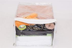 img 2 attached to Clear Vinyl Zippered Storage Bags 9x11x7 Inch 10-Pack: Organize and Protect with Ease