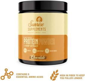 img 3 attached to 🌱 Nutrient-Rich Vanilla Chai Plant-Based Protein Powder with Hemp Extract - 15 Servings - Non GMO - Sunrise Supplements