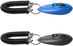 img 1 attached to 4 Pack Dog Training Whistle and Clicker Set by Pengxiaomei - Adjustable Pitch Dog Whistle with Lanyard for Effective Dog Recall and Repel Training - Silent Training Aid