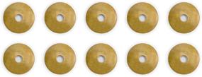 img 1 attached to Premium Set of 10 CBH Convex Round Brass Backplate Washers Hardware 1-1/8-inch - High-Quality and Reliable