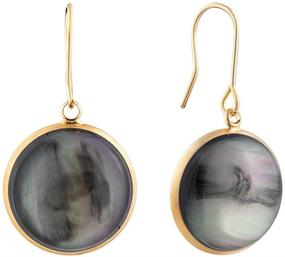 img 1 attached to 💎 Dainty White Gem Labradorite Drop Earrings: Perfect Daytime Accessories