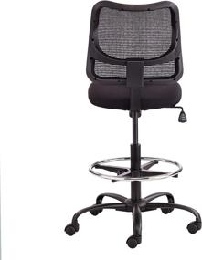 img 1 attached to 🪑 Safco Products Vue Mesh Extended-Height Chair 3395BL: Ergonomic and Breathable Mid-Back Chair in Black Mesh