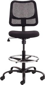 img 3 attached to 🪑 Safco Products Vue Mesh Extended-Height Chair 3395BL: Ergonomic and Breathable Mid-Back Chair in Black Mesh