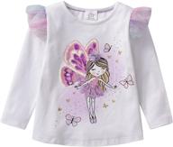 vikita cotton butterfly clothes l328purple: stylish girls' clothing for every occasion logo