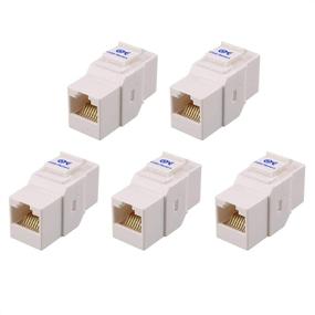 img 4 attached to Cable Matters UL Listed 5-Pack Белый RJ45 Куплер переходников-штекеров: эффективное решение для сетевых соединений