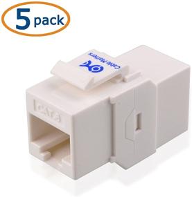 img 3 attached to Cable Matters UL Listed 5-Pack Белый RJ45 Куплер переходников-штекеров: эффективное решение для сетевых соединений