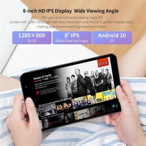 img 3 attached to 📱 TECLAST Android Tablet: 8 Inch Quad Core Processor, Android 10, 2GB RAM 32GB ROM, HD IPS Display