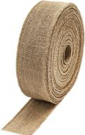 ipegtop burlap ribbon roll, 30 yards, 2.5 inches wide, natural jute fabric craft christmas ribbon for diy vintage wedding, event, party, photos, crafts, gifts, home decoration logo