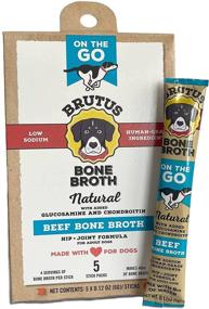 img 3 attached to 🍲 Brutus Instant Bone Broth for Dogs & Cats: Natural with Glucosamine, Chondroitin & Turmeric for Healthy Joints. Made in USA with Human Grade Ingredients. Hydrating Dog Food Topper, Gravy, and Treat