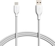 usb-if certified 3-foot white amazon basics fast charging usb-c2.0 to usb-a cable logo