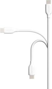 img 3 attached to USB-IF Certified 3-Foot White Amazon Basics Fast Charging USB-C2.0 to USB-A Cable