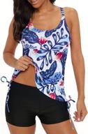 yonique tankini swimsuit athletic swimwear logo