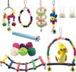 🐦 deloky 15 packs of bird parrot swing chewing toys: ideal cage accessories for small parakeets, cockatiels, conures, finches, budgie, macaws, parrots, love birds logo