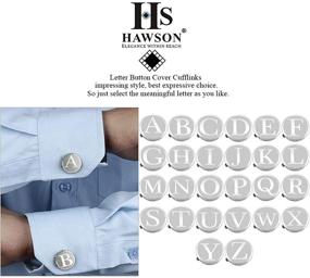 img 3 attached to HAWSON Silver Cufflinks Initials Business