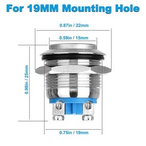 img 1 attached to Durable Waterproof Stainless Terminal Mounting: Perfect for Momentary Applications