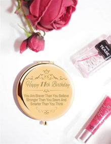 img 2 attached to 🎁 Birthday Decorations Makeup Mirror: Must-Have Travel Accessories & Perfect Gifts