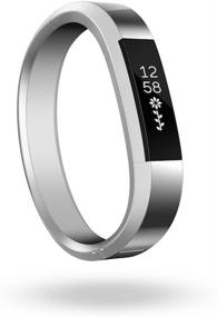 img 2 attached to 💪 Браслет из металла Fitbit Alta - серебряный, малый: стильный аксессуар для улучшенного отслеживания фитнеса.