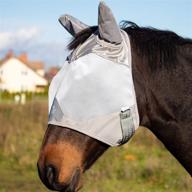 🐴 harrison howard maskology standard horse fly mask with ears: ultra durable mesh & stellar uv protection logo