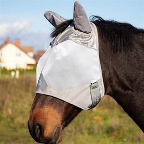 img 4 attached to 🐴 Harrison Howard Maskology Standard Horse Fly Mask with Ears: Ultra Durable Mesh & Stellar UV Protection