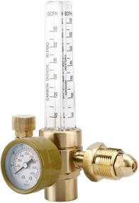 img 2 attached to 🔧 HighFree Argon Flow Regulator for Welding CGA580 Miller Lincoln MIG TIG, CO2 Flowmeter 10-60 CFH, Accurate 0-4000 Psi Pressure Gauge for Welder Tank