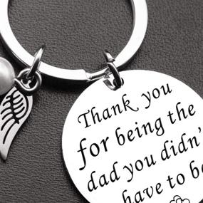 img 2 attached to Fathers Keychain Stepdaughter Christmas Birthday