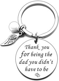 img 4 attached to Fathers Keychain Stepdaughter Christmas Birthday