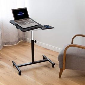 img 2 attached to 📚 Tatkraft Vanessa Portable Laptop Desk - Adjustable Stand for 7-17" Laptops, MacBook - Comfortable Rolling Desk for Home Office, Enhanced SEO