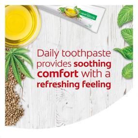 img 2 attached to Natural Hemp Seed Oil Gel Toothpaste by Colgate - Anticavity Fluoride, Herbal Mint - 4.6 oz (2 Pack)