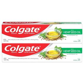 img 4 attached to Natural Hemp Seed Oil Gel Toothpaste by Colgate - Anticavity Fluoride, Herbal Mint - 4.6 oz (2 Pack)