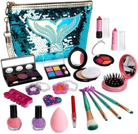 img 4 attached to 💄 Sendida Kids Makeup Toy Girls - Safe and Fun Pretend Play Kit for Little Beauties