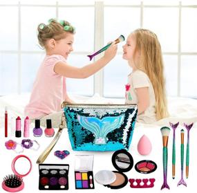 img 1 attached to 💄 Sendida Kids Makeup Toy Girls - Safe and Fun Pretend Play Kit for Little Beauties
