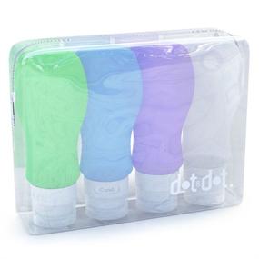 img 4 attached to 🧳 Convenient Purple Travel Bottles: Efficient Silicone Containers