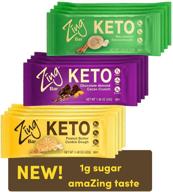 🥜 zing keto low carb protein bar variety pack - 12 count, 3 delicious flavors, high protein - 7-9g, low net carbs - 3g, minimal sugar - 1g, vegan & gluten-free, no added sugar, expertly crafted by nutrition professionals logo