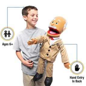 img 4 attached to Hispanic Grandfather Ventriloquist Style Puppet