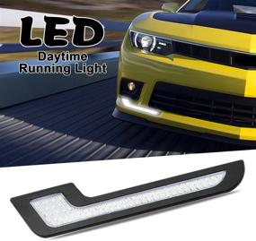 img 3 attached to LEADTOPS Daytime Running Lights LED White Light Strips, L-Shape Design, 72 SMD with Glass Lens, Back Sticker, 12V DRL, 6W DIY LED Lamp, 100% Waterproof - 2 Pack, 1 Year Warranty