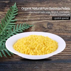 img 1 attached to 🐝 100% Natural Organic Yellow Beeswax Pellets Cosmetic Grade for DIY Homemade Lip Balm, Lotions, Body Cream, and Soap Making - 50g / 1.76oz (1mm Needle Penetration) - Small Quantity