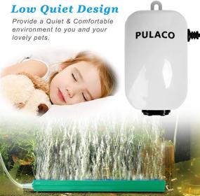 img 3 attached to 🐠 PULACO Ultra Quiet Aquarium Air Pump with Dual Outlet and Accessories for Tanks Up to 100 Gallons